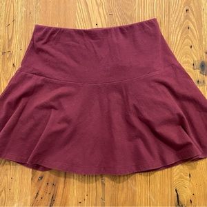 Lands End Maroon Girls Skirt Size 7-8
